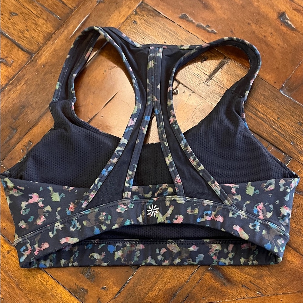 Athleta Black Multicolor Sports Bra size Small A-C cup size